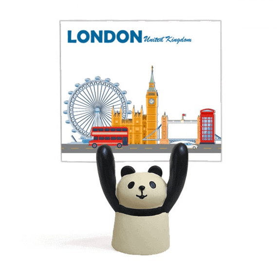 London Eye Double-Decker Buses Graffiti Memo Holder Cartoon Animal Panda Stand Decoration