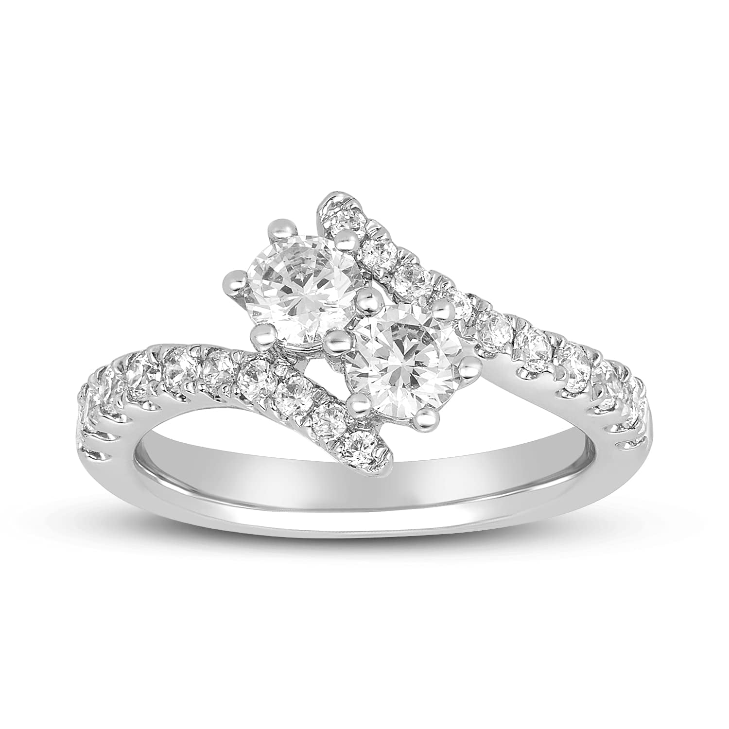 Custom Two-tone London Blue Topaz And Diamond Engagement Ring #103381 -  Seattle Bellevue | Joseph Jewelry