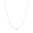 thumbnail image 1 of London Fine Jewelry 5 Stones 0.15 CTTW Natural Half Diamond By The Yard Station Necklaces, Bezel Setting on 18" Extendable 14K Gold Chain (H Color, SI1-SI2 Clarity), 1 of 5
