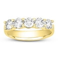 thumbnail image 1 of London Fine Jewelry Diamond 5 Stone Anniversary Rings for Women on Solid 14K Gold, 1 of 7