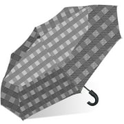 London Fog 42 Automatic Open Close J-Handle Umbrella, Windproof, Waterproof
