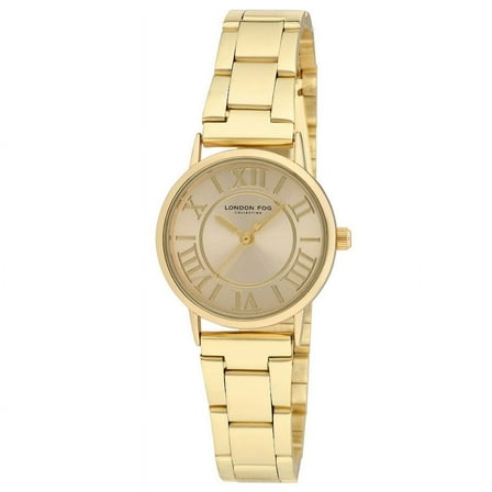 London Fog Albans Gold Link Bracelet Watch