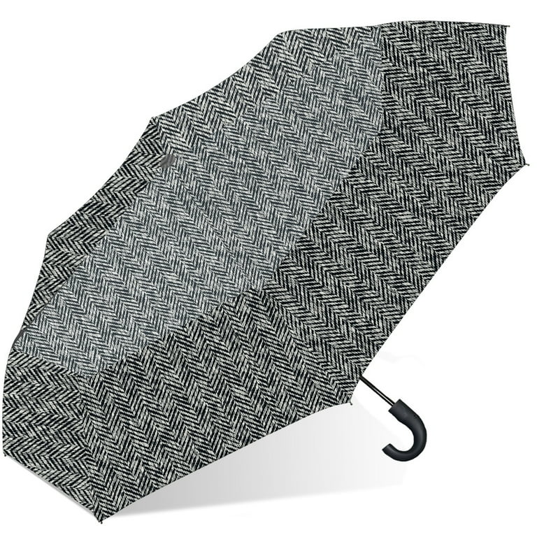 London Fog Automatic Open Close Rain Umbrella with Curved London Fog Automatic Open Close Rain Umbrella with Curved
