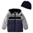 thumbnail image 1 of London Fog Boys 4-7 Active Puffer Jacket Winter Coat with Fleece Hat, 1 of 5