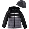 thumbnail image 1 of London Fog Boys 4-7 Active Puffer Jacket Winter Coat with Fleece Hat, 1 of 5