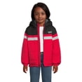 thumbnail image 1 of London Fog Boys Hooded Full Zip Long Sleeve Colorblock Puffer Coat, Sizes 4-16, 1 of 5