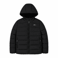 thumbnail image 1 of London Fog Boys' Hooded Puffer Jacket, Quilted Zip-Up Coat, Black, 8, 1 of 2