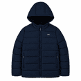 thumbnail image 1 of London Fog Boys' Hooded Puffer Jacket, Quilted Zip-Up Coat, Navy, 14/16, 1 of 2