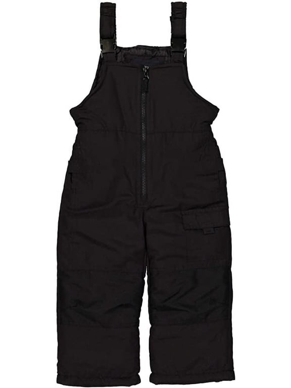Classic Heavyweight Snow Bib Ski Pant (Little Boys & Big Boys) (5-6, Black)