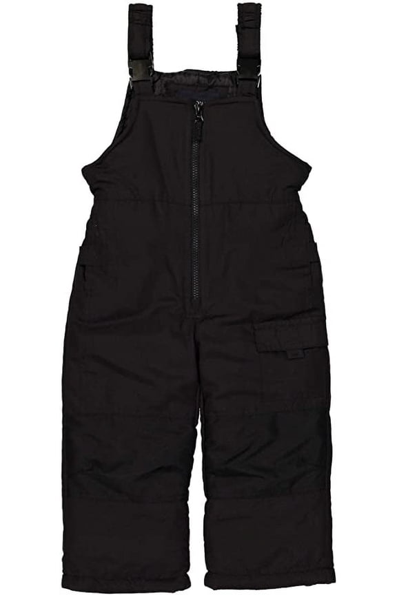 Classic Heavyweight Snow Bib Ski Pant (Little Boys & Big Boys) (8, Black)