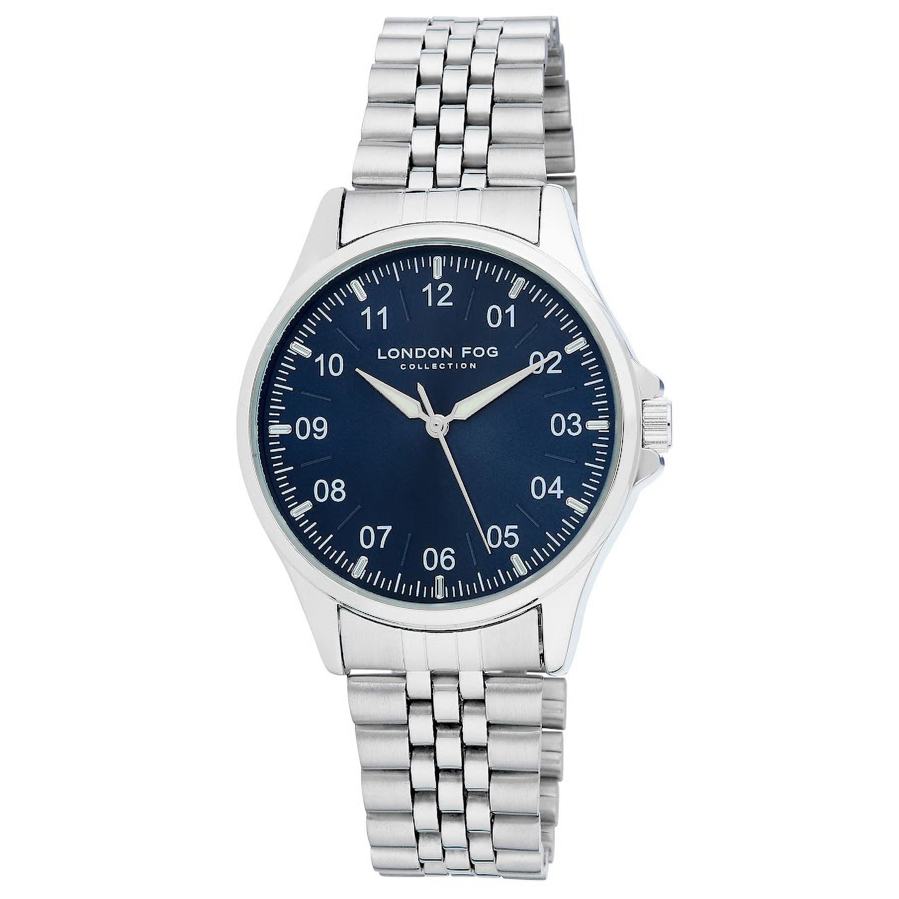 London Fog Dundee 40mm Reader Silver Bracelet Watch  display picture 3
