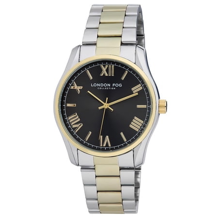 London Fog Glasgow 40mm Brilliant Two Tone Gold Bracelet Watch