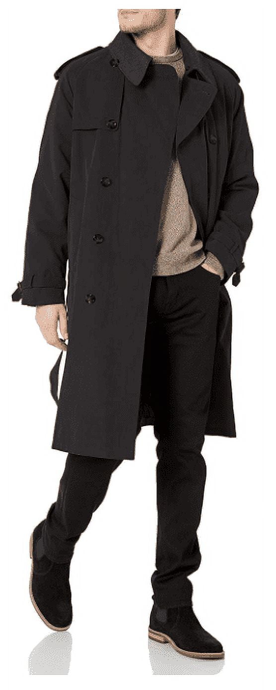 London Fog Men's Iconic Trench Coat, Covert, 44 Short