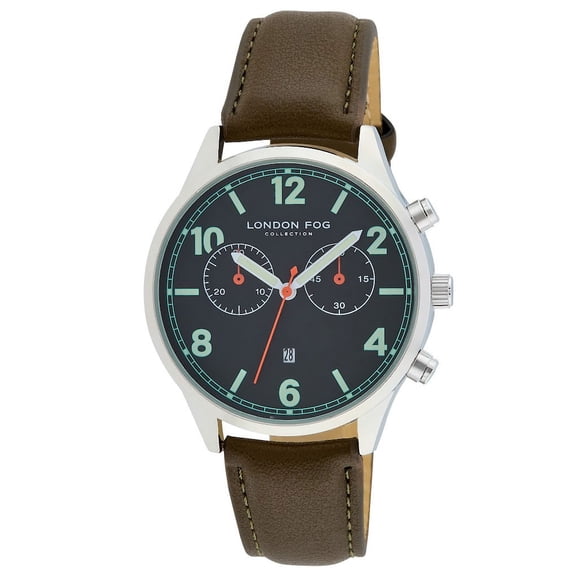 London Fog Khaki Multi Funtion Strap 42mm Watch