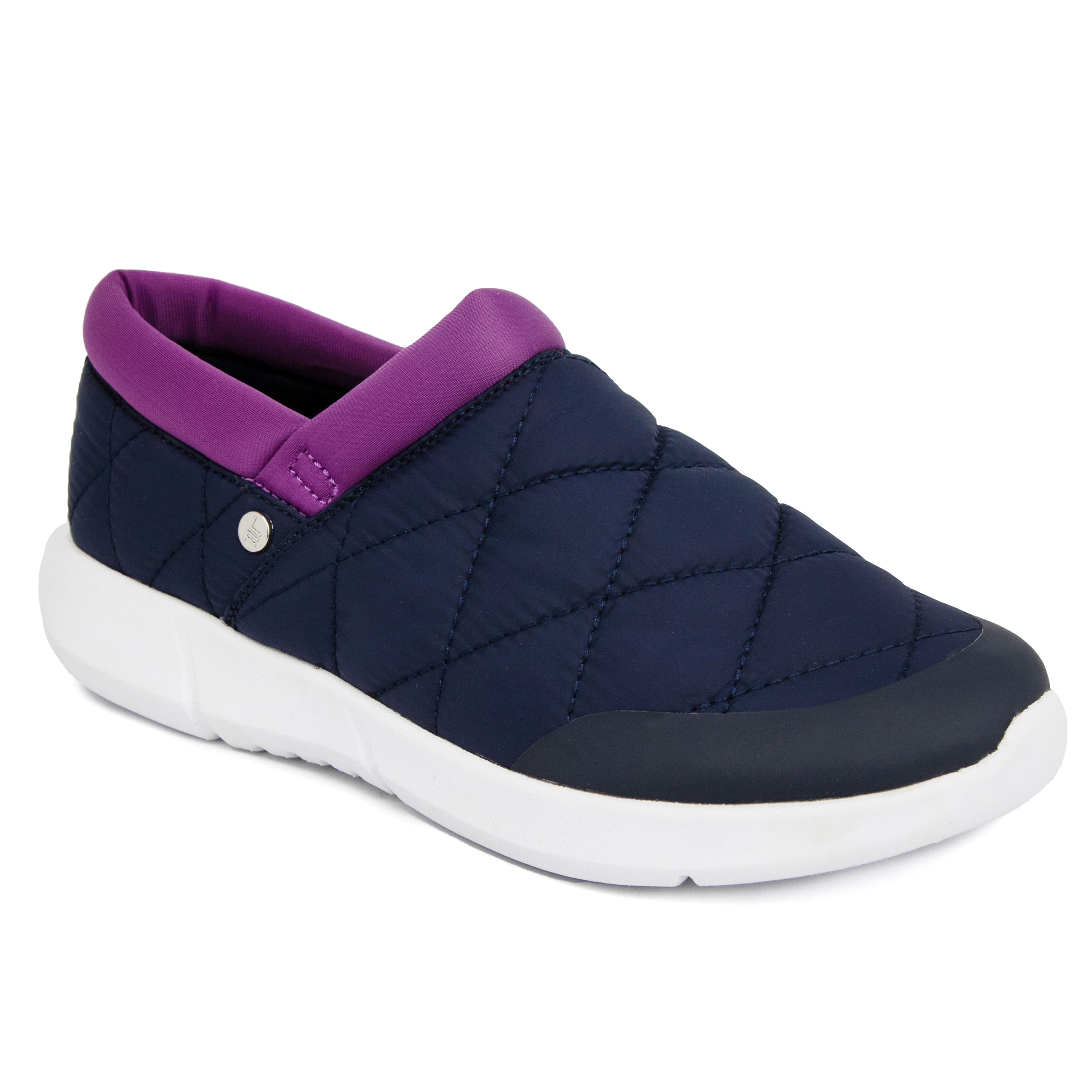 Ortho Comfort Navy Quilted Slip-Ons Time and Tru Slip On Shoes Womens 7.5 Black Quilted Memory  main image 2