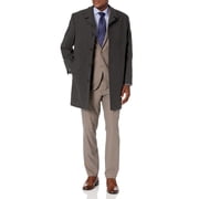 London Fog Mens Wool Blend Single Breasted Top Coat