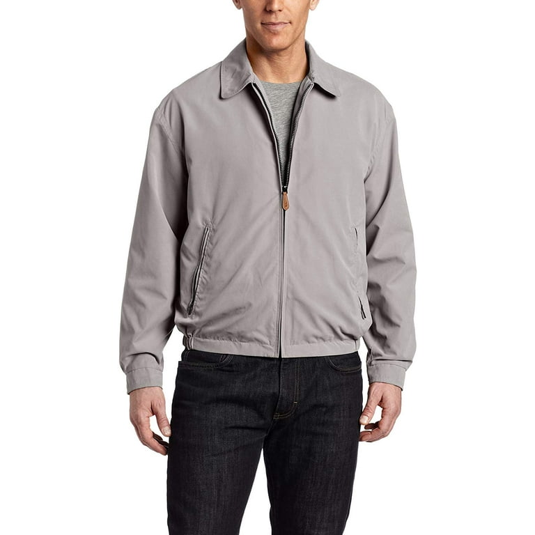 London Fog Men s Auburn Zip Front Golf Jacket Gray M