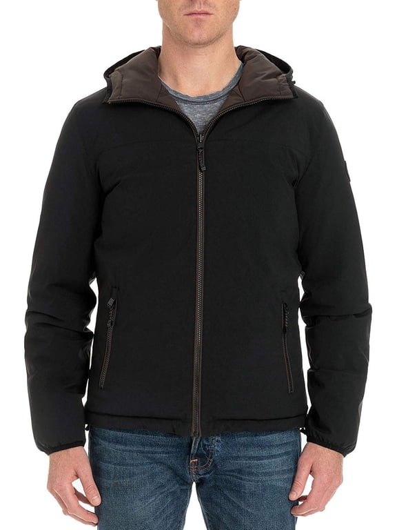 Men's LP62078M Zip-Front Reversible Stretch Bomber Beekman Jacket - Black - 3X Tall