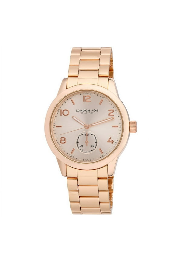 Perth 42mm Rose Gold Second Hand Bracelet Watch