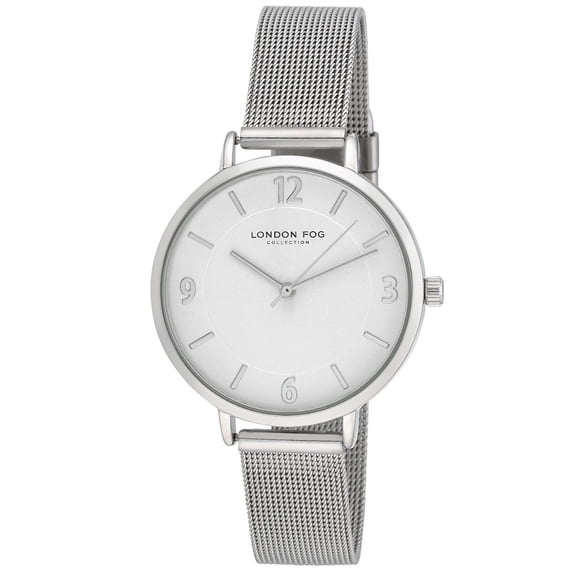 London Fog Regent Silver Mesh Watch