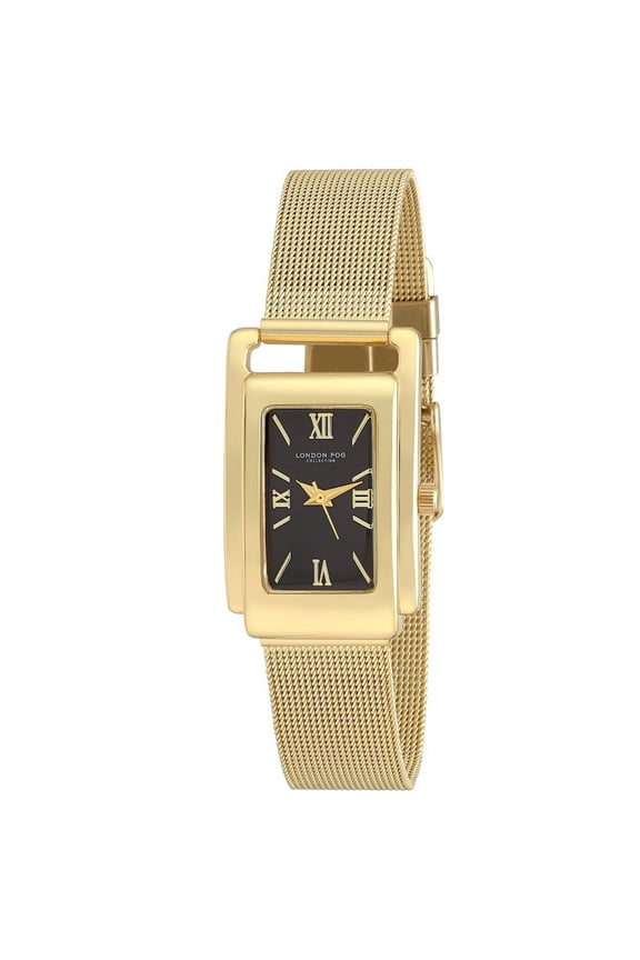 Thames Gold Mesh Tank Watch