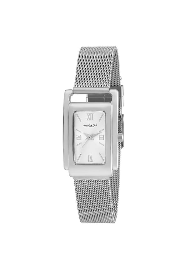 Thames Silver Mesh Tank Watch