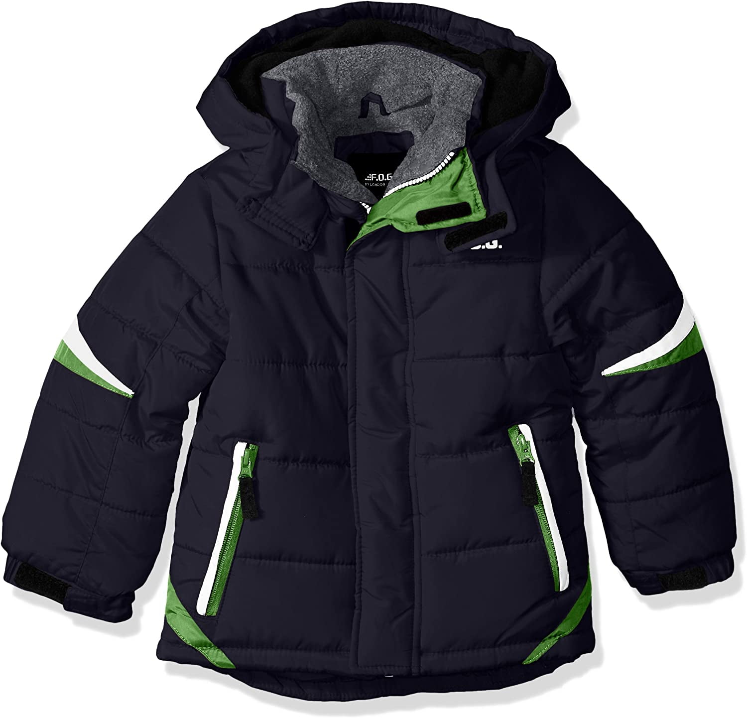 スキー London Fog Down jacket LONDON FOG Boys' Big Active Heavyweight, Water Resistant Puffer