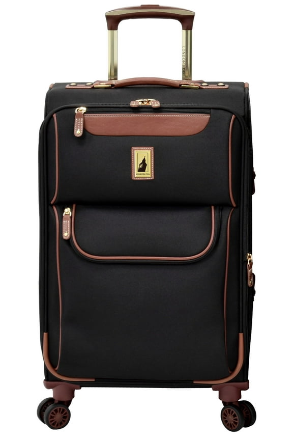 Westminster Black 20" Expandable Spinner Carry On Upright Luggage