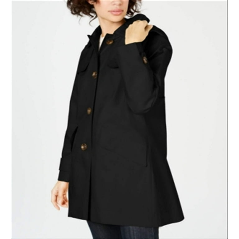 London fog petite hooded raincoat clearance