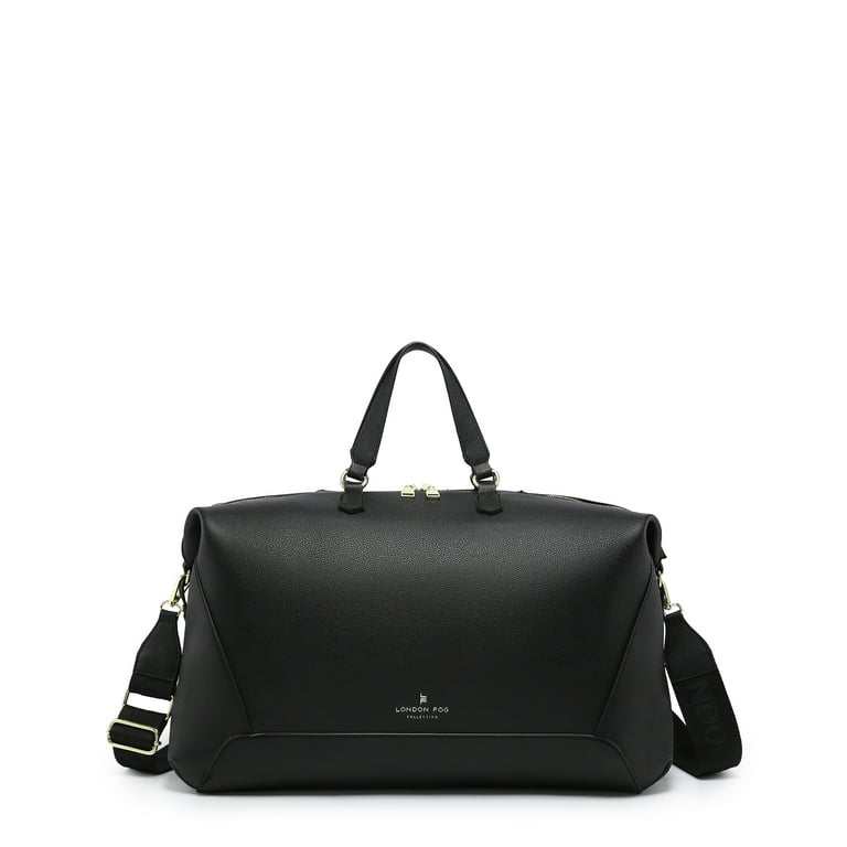 London Fog Women s Abbey Smooth PU Weekend Duffle Bag