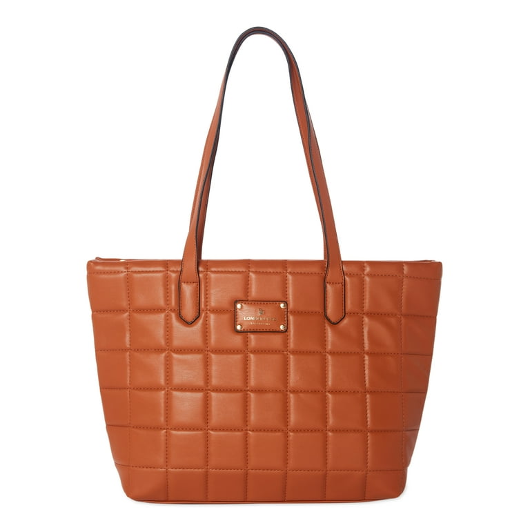 London Fog Women s Alexia Tote Bag Cognac Walmart