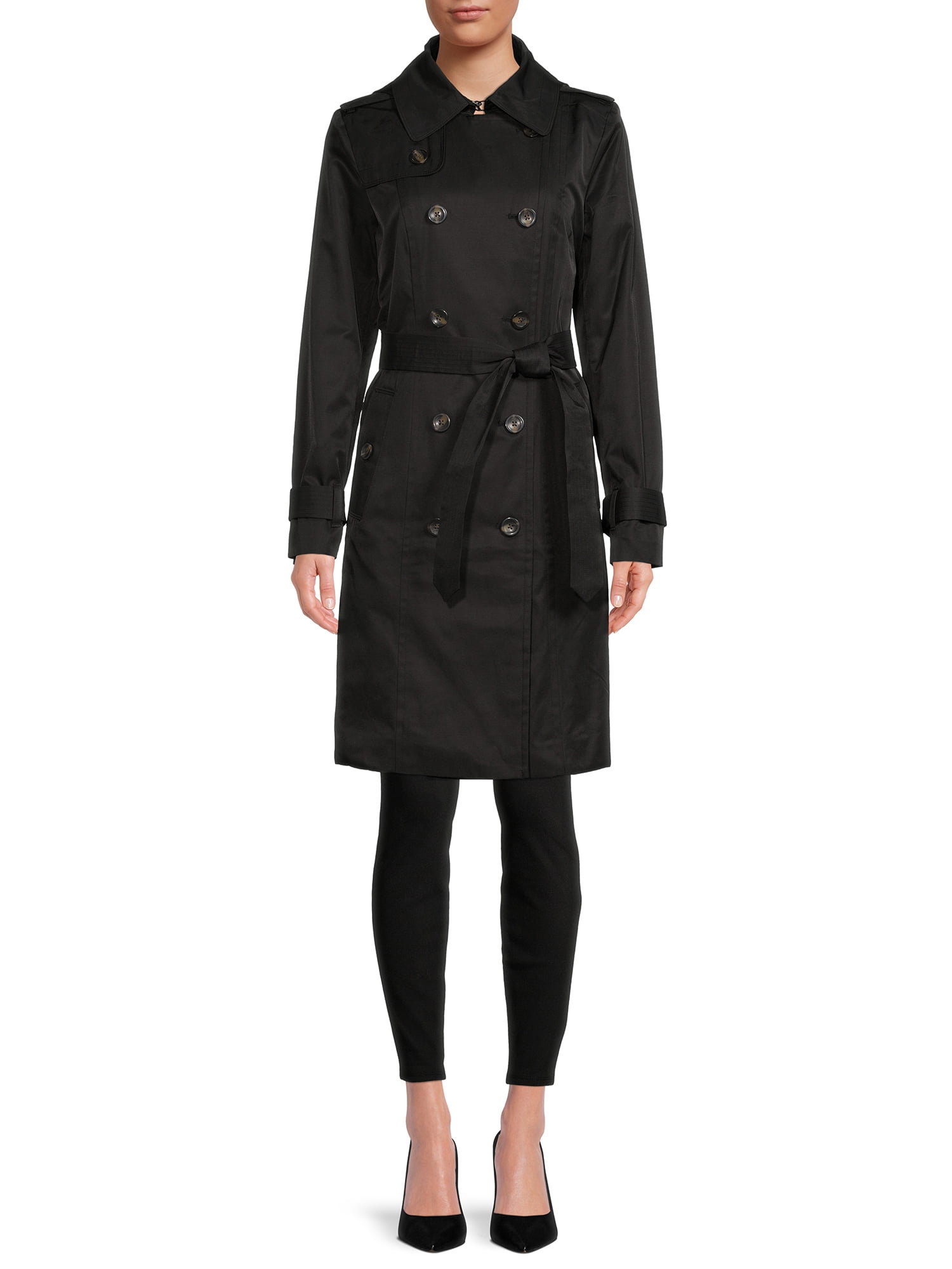 London fog missy shop double collar trench coat