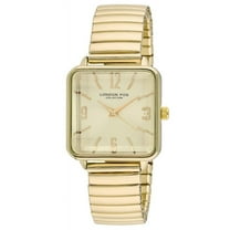 London Fog Women's Gold 28mm Shewsbury Expansion Bracelet Watch