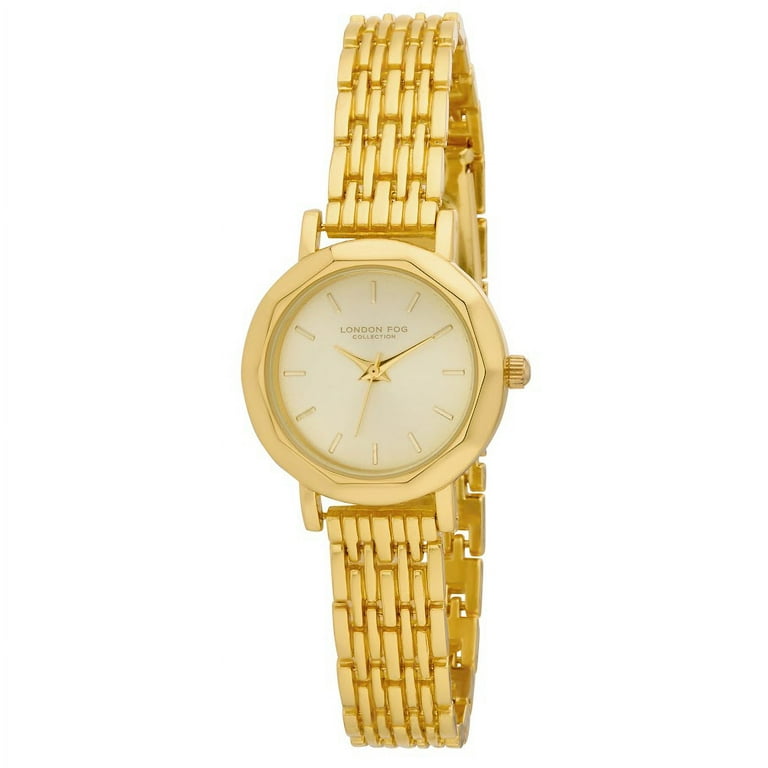 ELENORE Round Face Watch ゴールド 腕時計 rienda London Fog Women's Gold Clarence Round 28mm Bracelet Watch