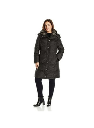 London Fog Faux Fur Hooded Down Jacket