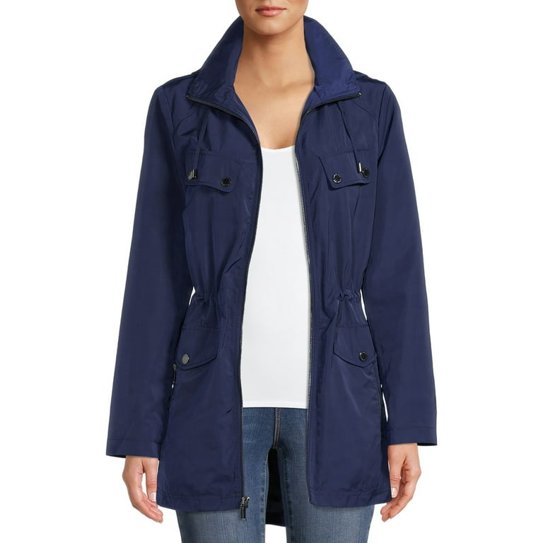 London fog removable hood raincoat sale
