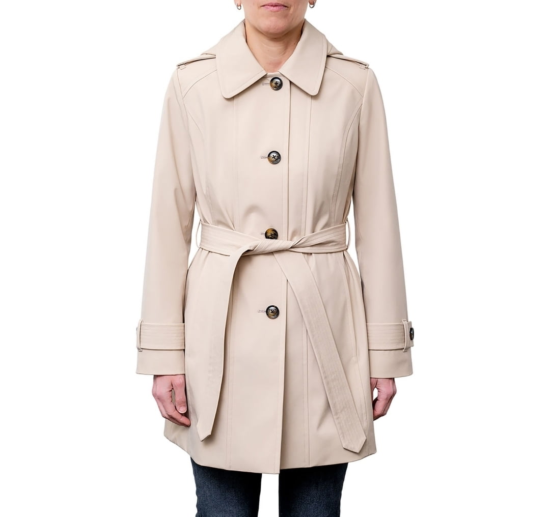 London Fog Women's Trench Coat XXL Stone - Walmart.com