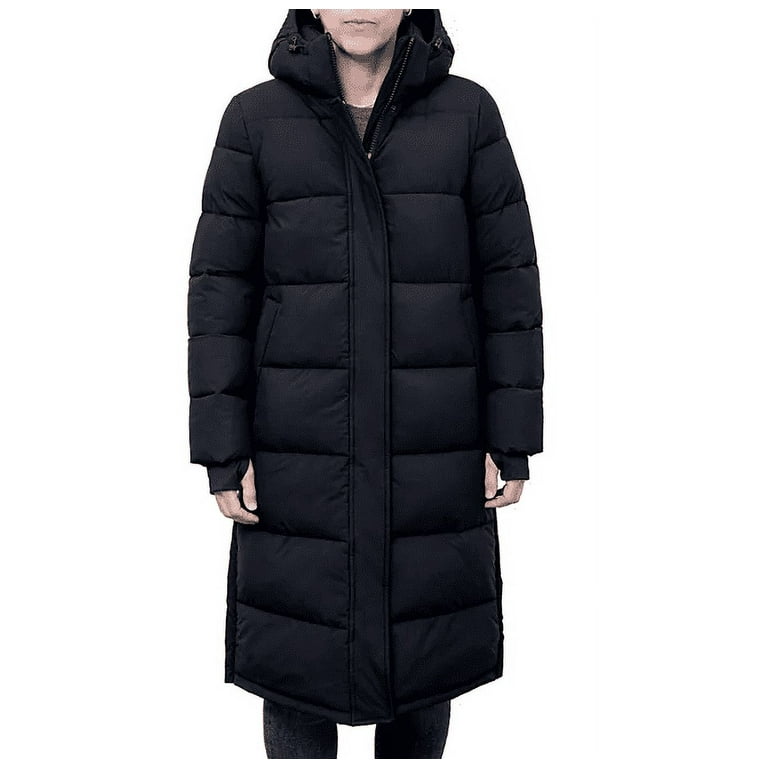 London Fog Women's Ulta Long Puffer Coat (Black, XS