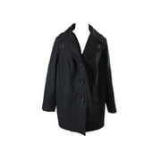 London Fog Womens Layered-Collar Peacoat 1X
