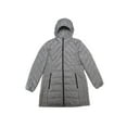 thumbnail image 1 of London Fog Womens Size Medium Packable Down Jacket (Thigh Length) - Gunmetal, 1 of 1