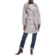 London Fog womens Medium Trench Coat, xs, Grey