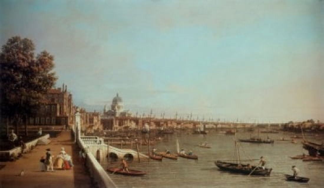 London From Somerset House Canaletto (1697-1768 Italian) Canvas Art - Canaletto (24 x 36)