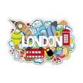 thumbnail image 1 of London Fun Letters - 5" Vinyl Sticker - For Car Laptop I-Pad - Waterproof Decal, 1 of 1