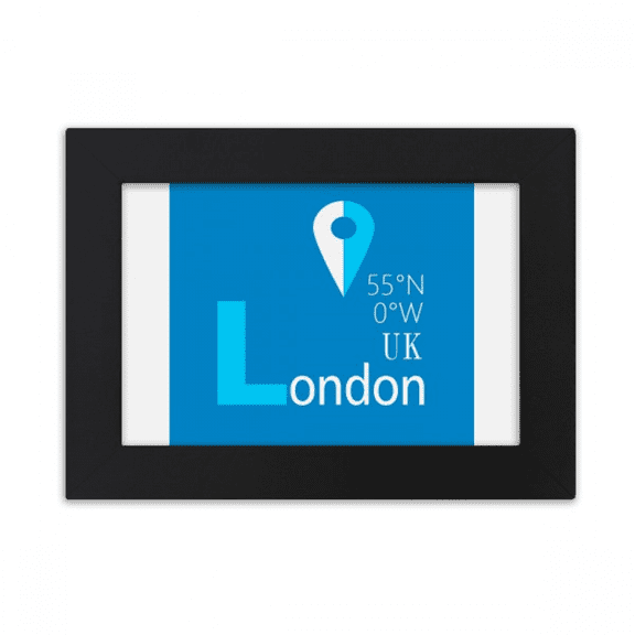 London Geography Coordinates Trave Desktop Photo Frame Ornaments Picture Art Painting