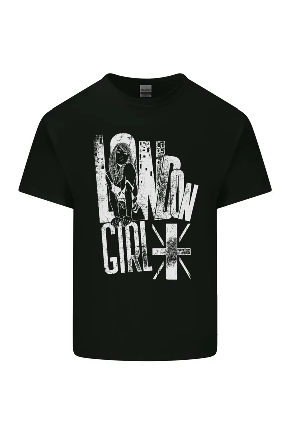 London Girl with a UK Union Jack Flag for a British England Pride Unisex T-Shirt, up to size 5XL