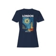 thumbnail image 1 of London Graphic Women's Navy T-Shirt, 1 of 3