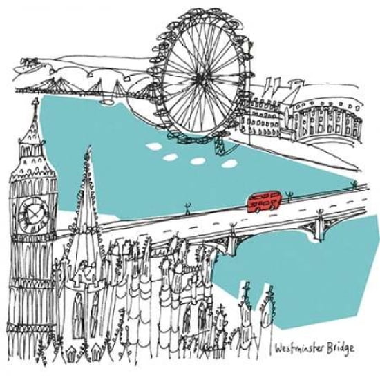 London I Canvas Art - Susie Brooks (24 x 24)