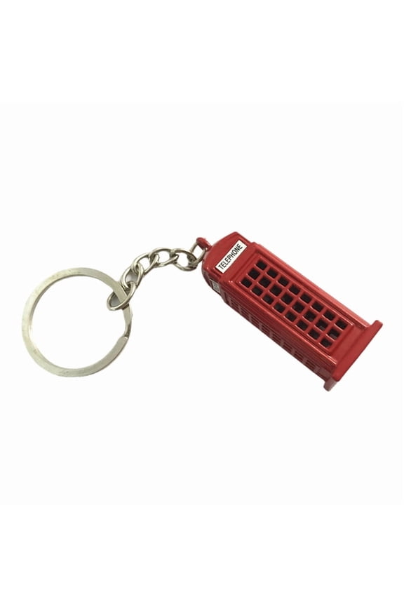 London Keychain British Metal Key Rings Bus Keychain Telephone Box Keyring Post Box Key Holder Zinc Alloy Texture