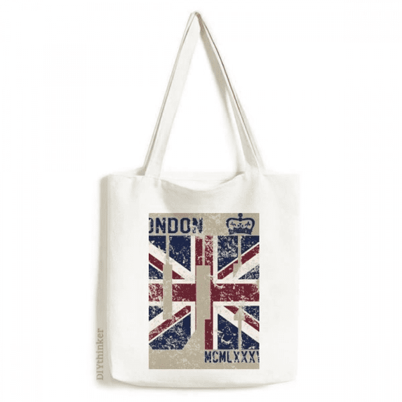 London King UK the Union Jack Flag Tote Canvas Bag Shopping Satchel Casual Handbag