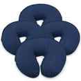 thumbnail image 1 of London Linens Pure Cotton Massage Face Cradle Head Foam Cover, Blue 4-Pack, 1 of 8